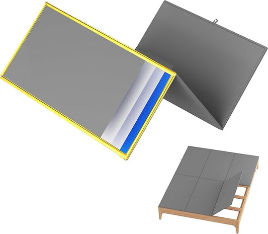 Metal-Frame-Bunkie-Board-Queen-Size (60"X80") for Under-Mattress-Support - Heavy Duty Bed Board Design,Folding, Noise Free, No Sagging