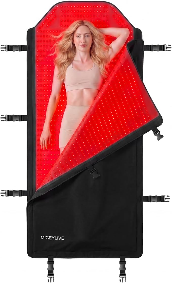 FSA&HSA Eligible Red Light Therapy Mat Full Body, 72"x33" Red Light Therapy for Body with 2625 LEDs, 660nm & 850nm Infrared Light Blanket for Muscle Relaxation, Better Sleep & Home Use