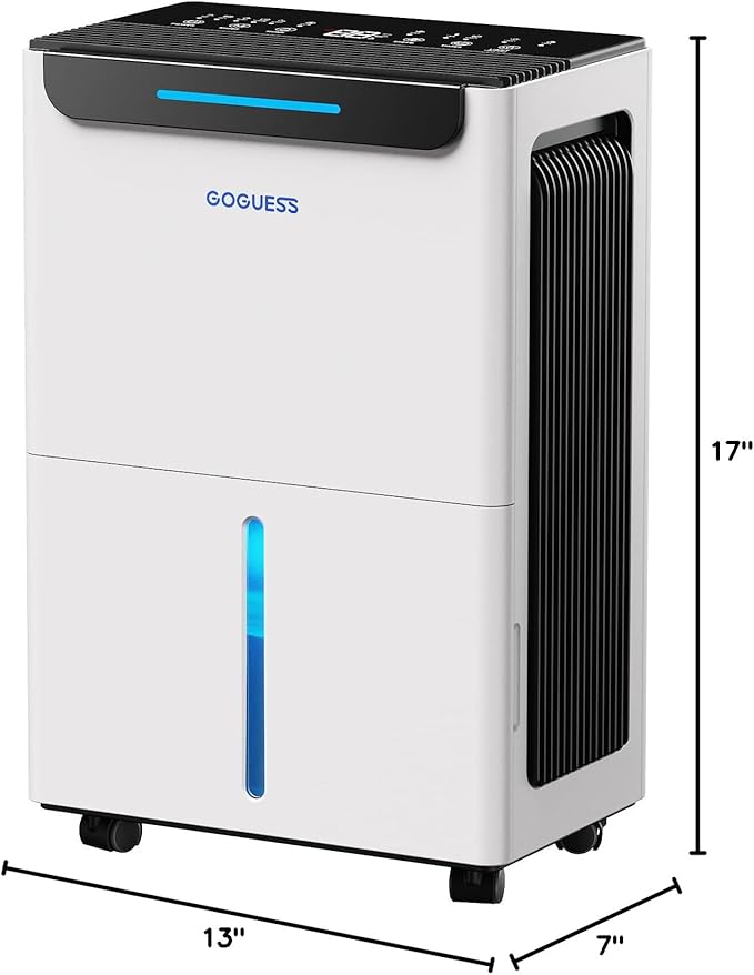 1600 Sq.ft Dehumidifier for Basement - 21 Pints, Drain Hose & Humidity Control Large Room Dehumidifiers for Home, RV, Bathroom, Bedroom - 3 Modes & 24H Timer White