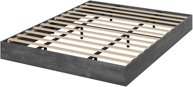 GarveeHome Queen Size Wood Platform Bed Frame,Wooden Bed Frame Without Headboard, Wood Slat Support,No Box Spring Needed, Easy Assembly