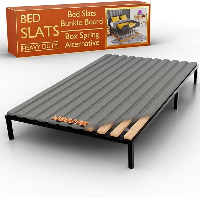 Treaton, 0.75-Inch Heavy Duty Vertical Wooden Bunkie Board/Bed Slats, Queen