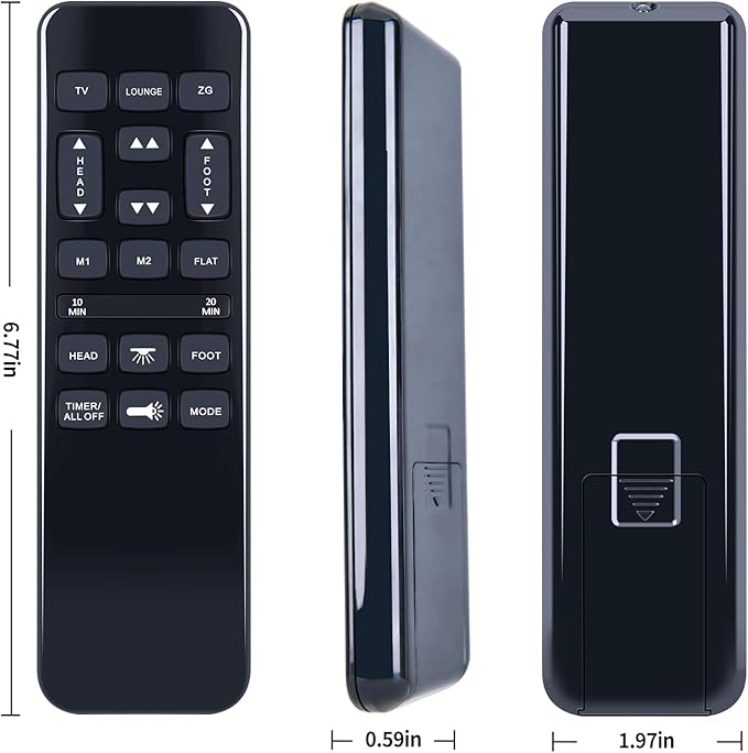 PZL Replacement Remote Control for Richmat HJH55 HJH92S, for Mattress Firm 600/3000 Series NU203CB Adjustable Bed Base, for BCP Adjustable Bed Frame SKY8064 SKY8065 SKY5671 SKY5679