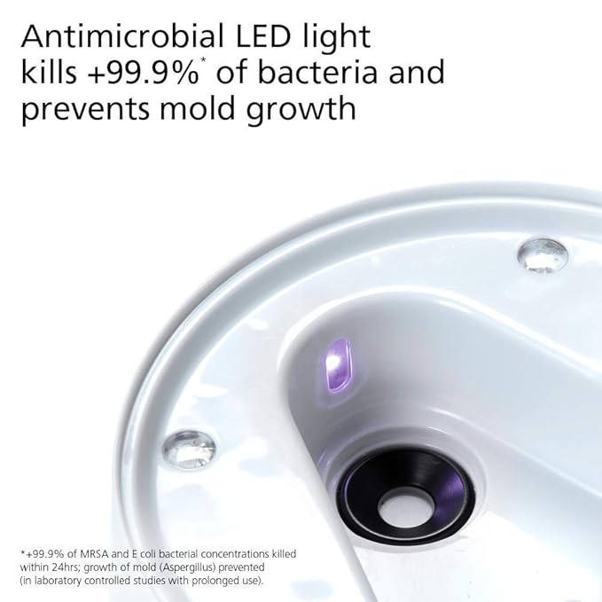 Safety 1st Stay Clean Humidifier, Ultrasonic Mist, One Gallon Easy to Fill Tank, LED Light, and Filter Free