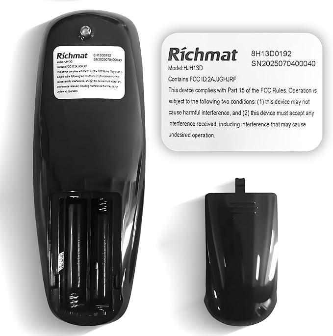Adjustable Bed Remote for Richmat HJH13D Adjustable Bed Replacement Parts