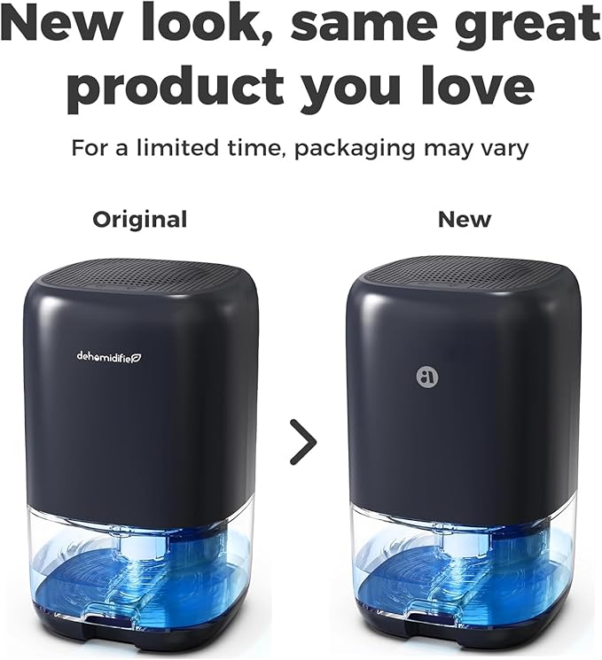 Dehumidifier, 35 OZ Small Dehumidifiers for Bedroom for Home, Quiet with Auto Shut Off, Dehumidifiers for Bedroom (280 sq. ft), Bathroom, RV, Closet, Blue