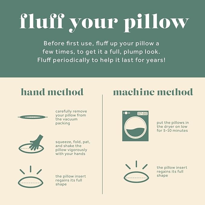 ComfyDown 19x19 Throw Pillow Insert, Down & Feather Fill, 100% Cotton Cover, Made in USA – Premium Soft Decorative Pillow Form Sham Stuffer for Bed, Sofa & Couch