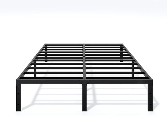 LUMUNANCE Metal Bed Frame Queen Size - 14 Inch Heavy-Duty Platform Bed Frame No Box Spring Needed, Easy Assembly, Noise-Free, Sturdy Mattress Foundation, Underbed Storage Space