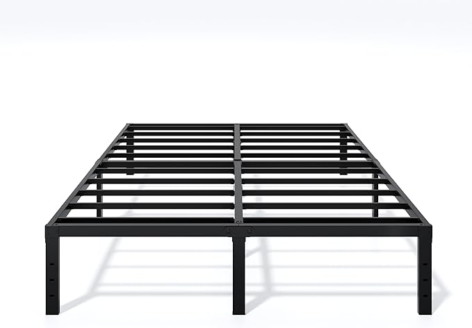 LUMUNANCE Metal Bed Frame Full Size - 14 Inch Heavy-Duty Full Platform Bed Frame No Box Spring Needed, Easy Assembly, Noise-Free, Sturdy Mattress Foundation, Underbed Storage Space