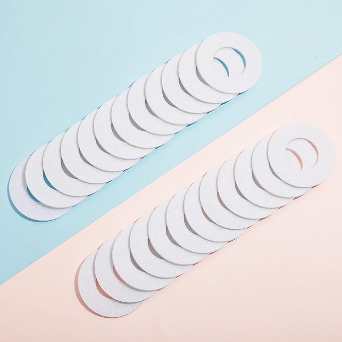 Maitys 48 Pieces Mini Diffuser Refill Pads Microfiber Absorbing Pads Circle Essential Aromatherapy Sheets Round Refill Aroma Pad for Oil Fan Humidifier Filter Diffusers Spa Room Home Car