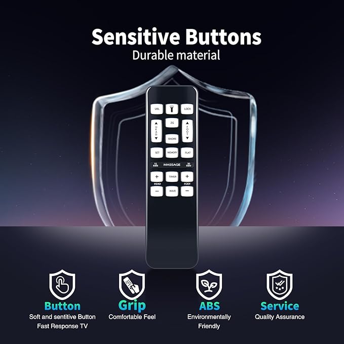 Replacement Remote Control for iDealBed iEscape Adjustable Bed Base Models 4AW110 4AW112 4AW113,Zero Gravity