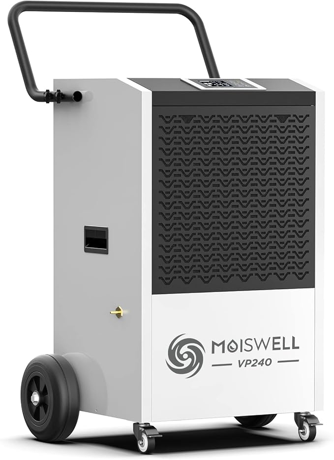 240 Pints Commercial Dehumidifier with Pump and Drain Hose for Basements and Large Spaces up to 8,500 Sq Ft, 5-Year Warranty
