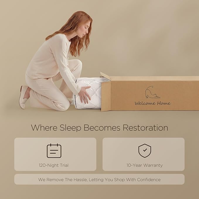 Vesgantti Twin Mattress 12 Inch - Twin Size Mattress Medium Plush Hybrid with Multi-Layer Thick Top, Motion Isolation Pocket Springs for Side Sleepers, Back Pain Relief, CertiPUR-US