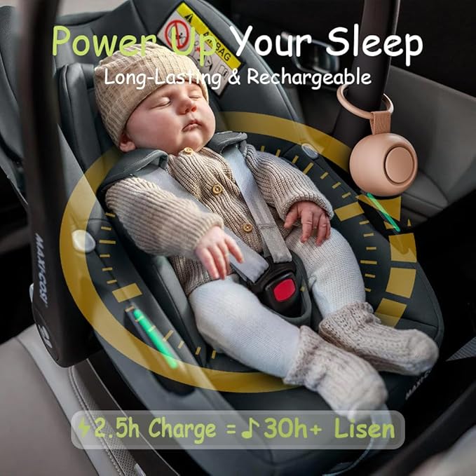 Portable White Noise Sound Machine | 16 Soothing Sounds | Timer | Memory Function | Noise Canceling for Sleep Aid & Office Privacy | Travel | Registry Gift | Sleep Soother for Baby Kids Adults