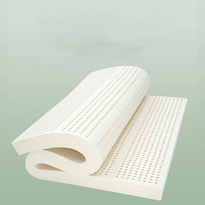 Latex Mattress Topper with Organic Cotton Cover, Medium Firm 1/2/3/4 Inch Thick, Latex Bed Mat, Maintain Deep Sleep,Twin,39x75x3in