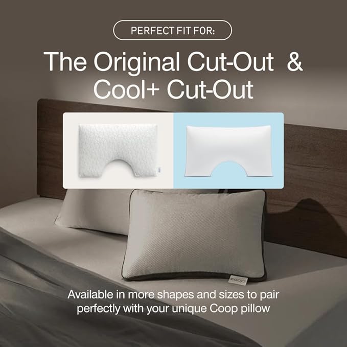 Coop Home Goods Ultra-Tech Waterproof Cut-Out Pillow Protector – Zippered Cover for Cut-Out Pillows, King Size, Oeko-Tex Certified, Breathable, Machine Washable