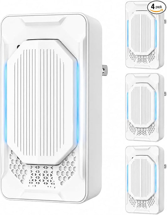 Home Air Ionizer 4Pack, Plug in Air Purifiers for Bedroom, Silent Filterless Air Freshener for Home Dust,Smoke,Odor & Pollen Control,Bathroom,Kitchen
