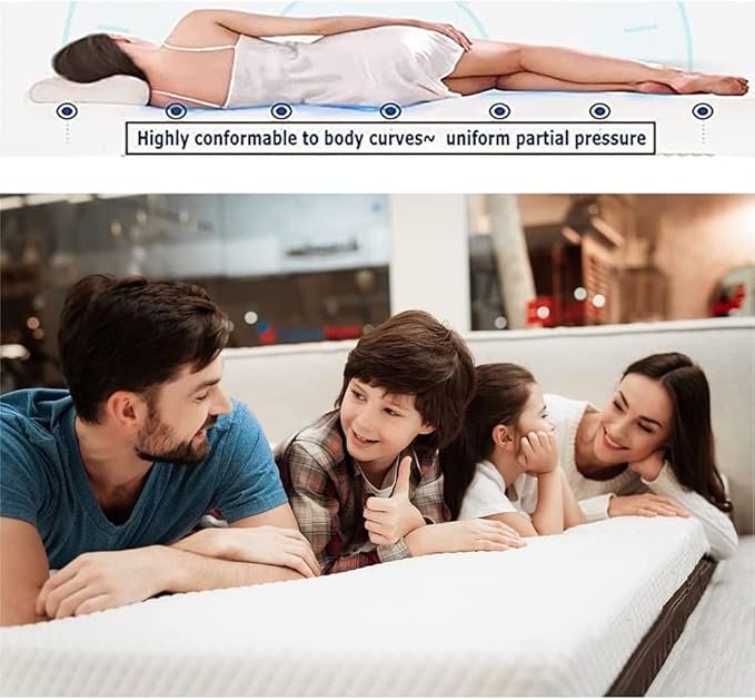 100% Natural Latex Mattress, Thick Soft Mattress Topper Portable Relieves Pressure, Organic Latex Mattress Cover,4in,200x200cm(79x79in)