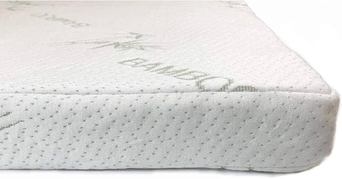 OrganicTextiles 3” Inch Organic Latex Mattress Topper Pad with Rayon Derived from Bamboo Covering with Zipper(Full Size, Soft), GOLS Certified, Breathable, Made in USA, Hypoallergenic Soft