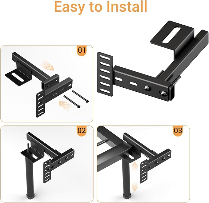 CCJH Headboard Brackets for Metal Bed Frame Adjustable Bracket for Headboard with Footboard Extension Kit Fit Twin Full Queen King Size Bed