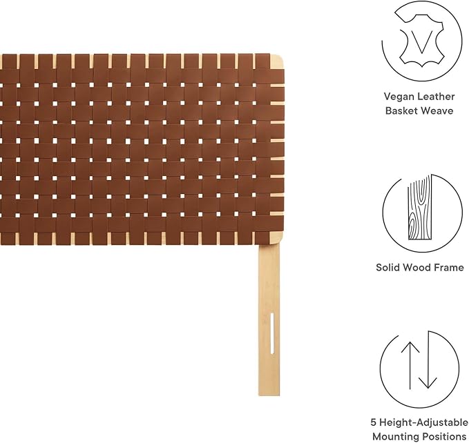 Modway Sparta headboards, Queen, Natural Brown