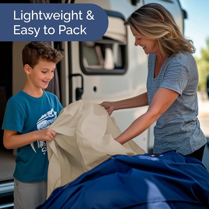 Short Queen Size 4 Piece Sheet Set - RV Short Queen, Ultra-Soft, Breathable & Cooling Bed Sheets Set with Deep Pockets - Hotel Luxury Bedding for Women & Men - Wrinkle Free & Fade Resistant - Wheat