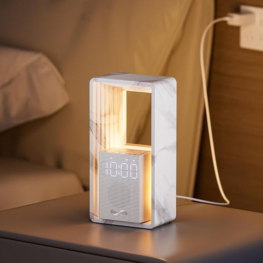 Hensam Sunrise Alarm Clock Wake Up Light with Snooze & Timer, 20 White Noise Sleep Sounds Machine, Dimmable Bedside Night Light for Bedroom, Ideal Gift for Kids, Adults,Heavy Sleepers