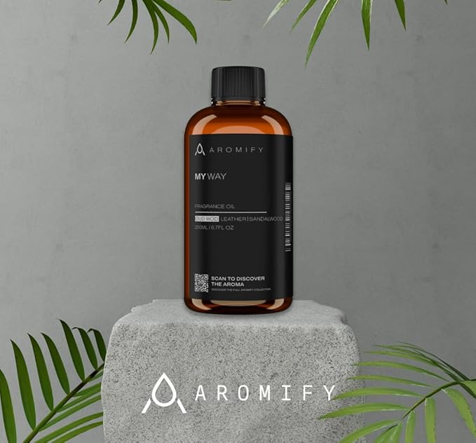 My Way Diffuser Oil, Inspired by 1 Hotel Miami Beach, 6.7 FL Oz, 200 mL Hotel Scent Diffuser Oil, My Way Aromatherapy Blend of Essential Oils for Home & Office, Leather & Sandalwood Scent.