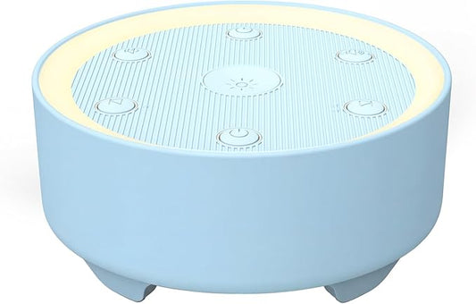 Kipcush Sleep Sound Machine - 21 High-Fidelity Non-Looping Sounds, Portable White Noise Machine for Baby, Kids & Adults, Dimmable Night Light, 6 Auto-Off Timers, USB Powered for Travel, Home & Office