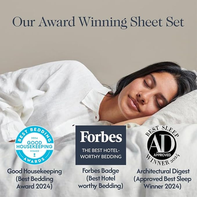 100% Egyptian Cotton Percale Sheets Full Size - Genuine Luxurious 400 Thread Count - Naturally Crisp, Breathable, Skin-Friendly & Cooling - Softer After Each Wash - Oeko-TEX Certified Giza