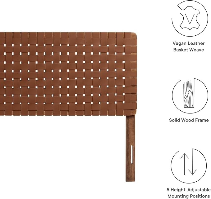 Modway Sparta headboards, King, Walnut Brown