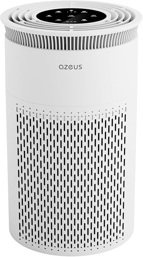 AZEUS Air Purifier for Home Pets Hair Dust in Bedroom Up Top 843 ft² H13 True HEPA Filter, 25db Filtration System Cleaner Odor Eliminators, Ozone Free, Remove 99.97% Dust Smoke VOCs