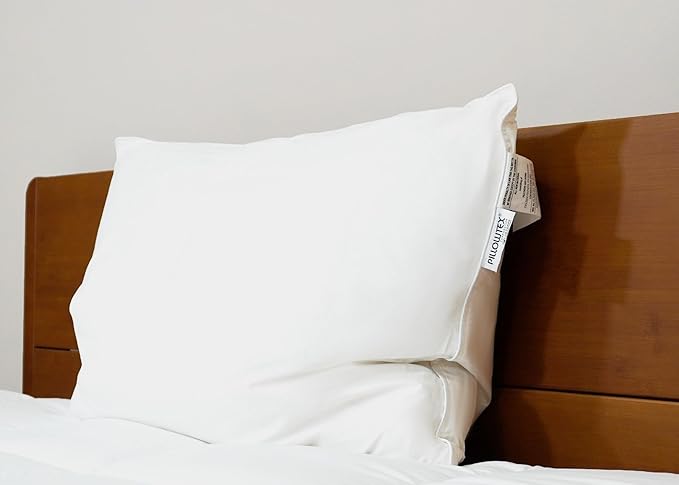 White Duck Down & Feather Pillow -2 Pack Pillows with Soft-Medium Support for Side & Back Sleepers Queen Size