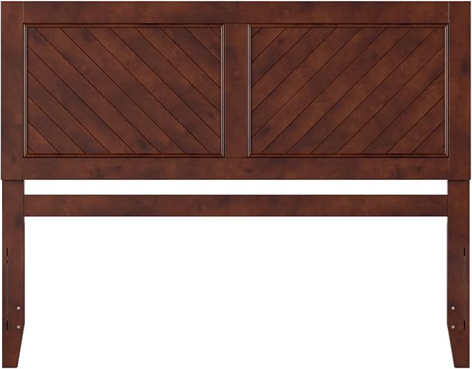 AFI, Canyon Queen Solid Wood Rustic Farmhouse Headboard, Walnut