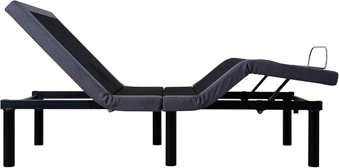 Idealbase adjustable bed frame twin with Lumbar Support & Head Tilt, Foot Incline, Back & Leg Massage, USB Ports, Massage Bed with Wireless Remote, Assembly Needed, Ergonomic Zero-Gravity Smart Bed