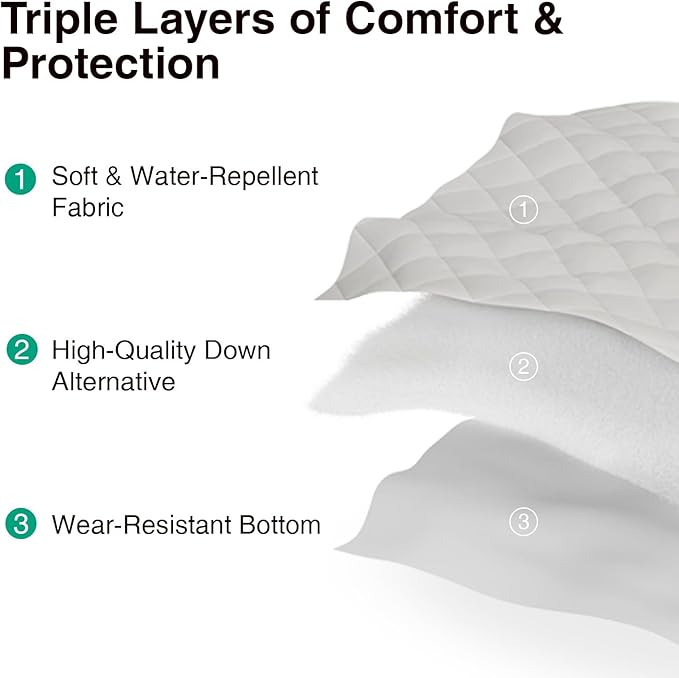 Novilla Queen Mattress Topper, Extra Thick Pillow Top - Overfilled Hotel Luxury Mattress Pad Cover for Back Pain Relief, Breathable Fluffy Down Alternative Fill, 8-21” Deep Pocket, Oatmeal