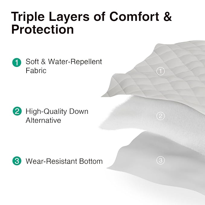 Novilla CL King Mattress Topper, Extra Thick Pillow Top Mattress Pad, Down Alternative Fill Breathable Cover, 8-21" Deep Pocket Soft Bed Topper for Back Pain Relief, Oatmeal