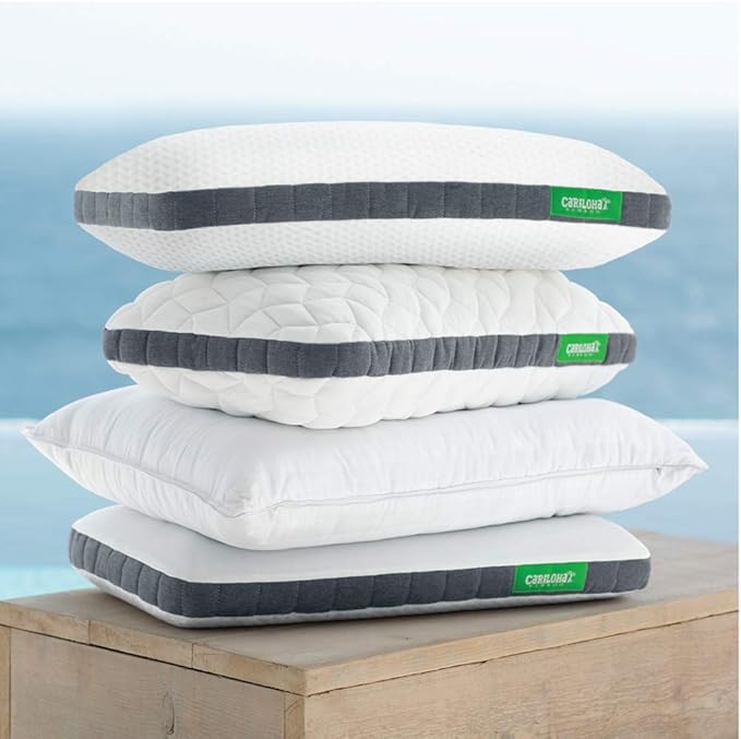 Cariloha Luxurious Cooling Airflow Pillow | King | White | 38" Lx20 W | Viscose Material | Naturally Breathable, Hypoallergenic, and Moisture Wicking