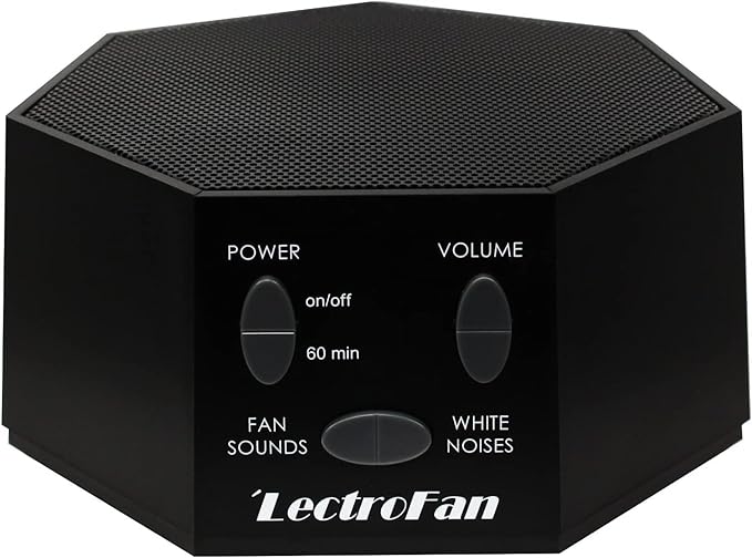 Adaptive Sound Technologies LectroFan Classic - Soothing Sound Machine for Sleep - Built-in Sleep Timer - Compact Design - Non-Looping Sounds - Speech Privacy - Black