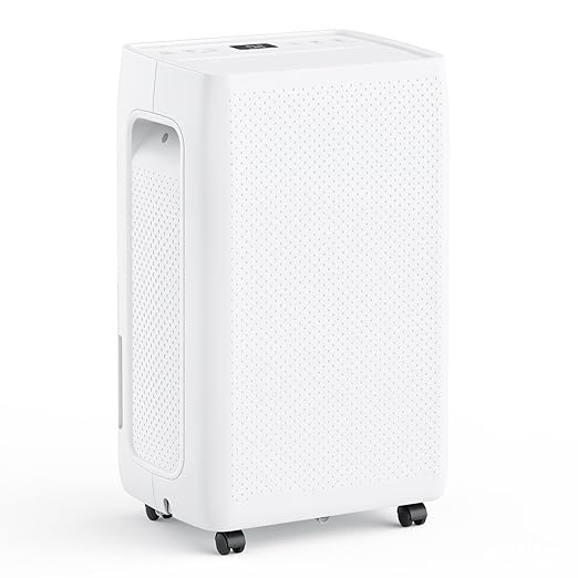 50Pints Dehumidifier with Drain Hose, 3,500 Sq.Ft Dehumidifier for Basement, 4.5L/1.19 Gallon Tank, Energy Star Cert. 41dB, Airflow Swing, Humidity Remover for Home, Bedroom & Bathroom