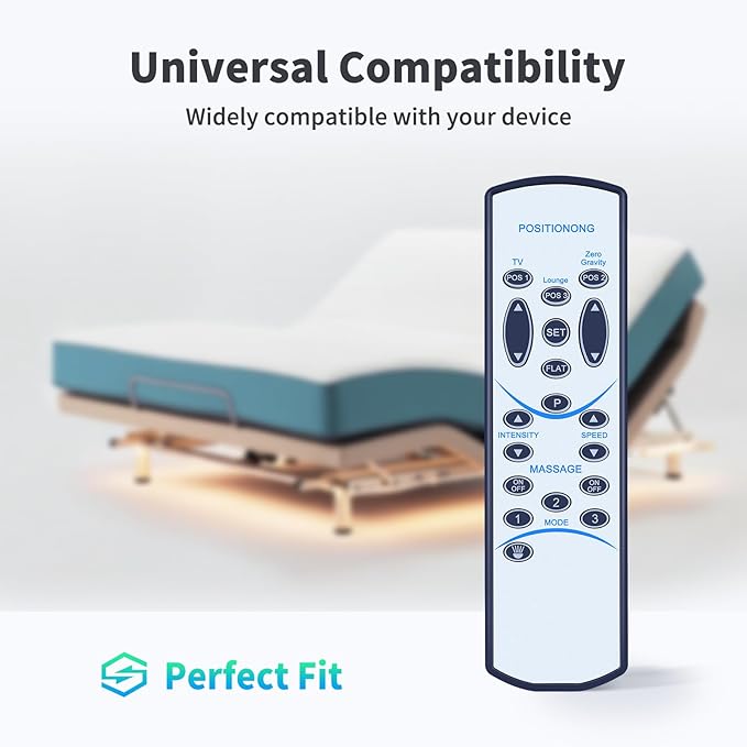 Replacement Remote Control for Naomi Home Idealbase Adjustable Bed Compatible with Models 89607/85307/96807/85587W/77793/77705/77794