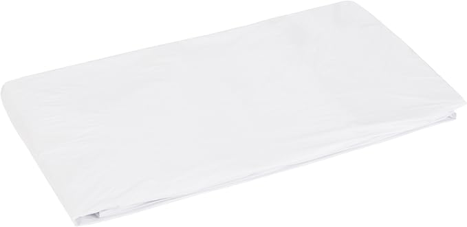Fresh Ideas Fitted Vinyl Mattress Protector, Waterproof, Hypoallergenic, 14" Pockets, Queen