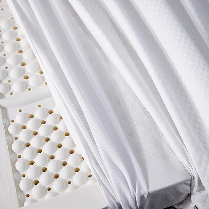 NaKeah 100% Natural Latex Organic Breathable and Comfortable, Durable and Not Easy to Collapse Mattress Topper, Natural Latex Mattress,2.5cm,135x200cm