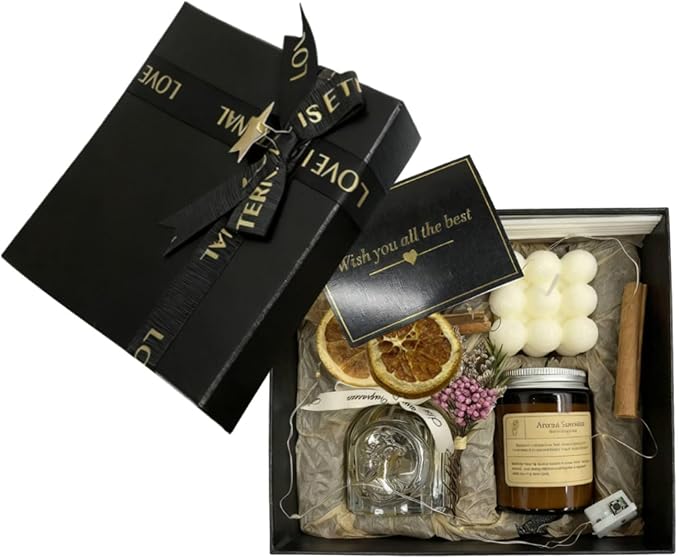 English Pear & Freesia Candle and Reed Diffuser Gift Set with – Long-Lasting Botanical Fragrance for Home Aromatherapy, Elegant Décor & Gift Box