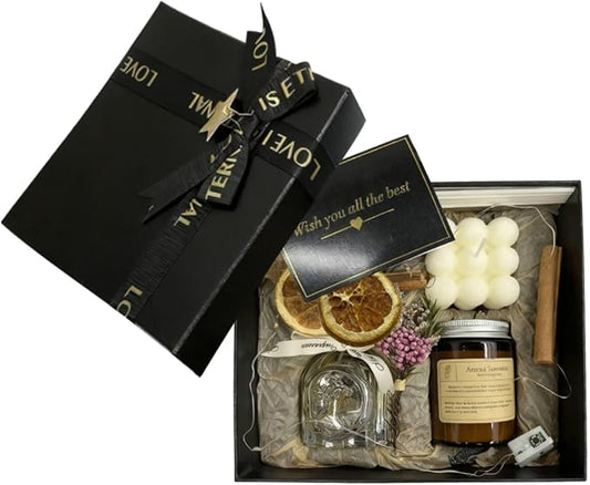 English Pear & Freesia Candle and Reed Diffuser Gift Set with – Long-Lasting Botanical Fragrance for Home Aromatherapy, Elegant Décor & Gift Box