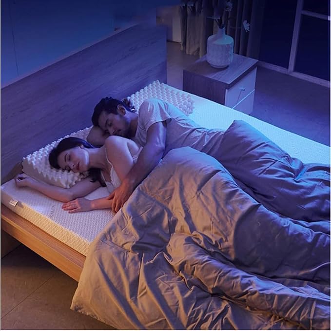 100% Natural Latex Mattress,Washable Natural Latex Mattress Imported Natural Rubber Pure Mattress,4in,135x190cm(53x75in)