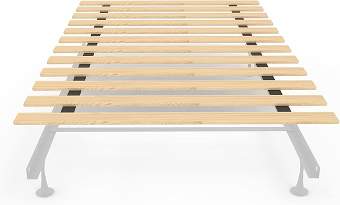 Greaton, 0.68-Inch Horizontal Wooden Bunkie Board/Bed Slats, Queen, Beige
