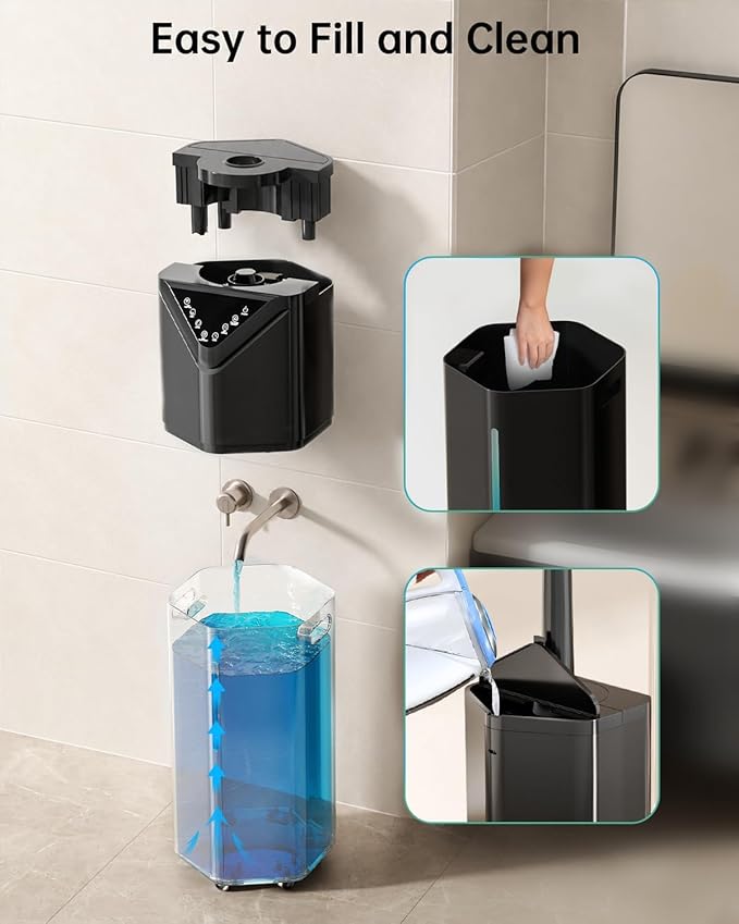 5Gal Humidifiers for Bedroom Large Room 2800ft², APP/Remote Control, 60H Quiet Supersized Cool Mist Humidifier with Auto 180°Mist Tube, 24H Timer, Top Fill, Humidifiers for Home Office Plants