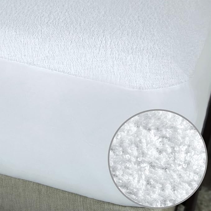 Protect-A-Bed, Premium Cotton-Terry Mattress Protector, Waterproof, 5-sided, Queen
