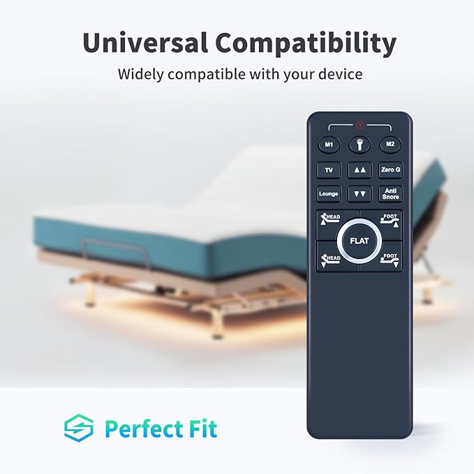 Replacement Remote Control for MLILY/EGOHOME/Richmat/Slumba/Broward Adjustable Bed Base Compatible with Model HJH89B,Zero Gravity & Flat