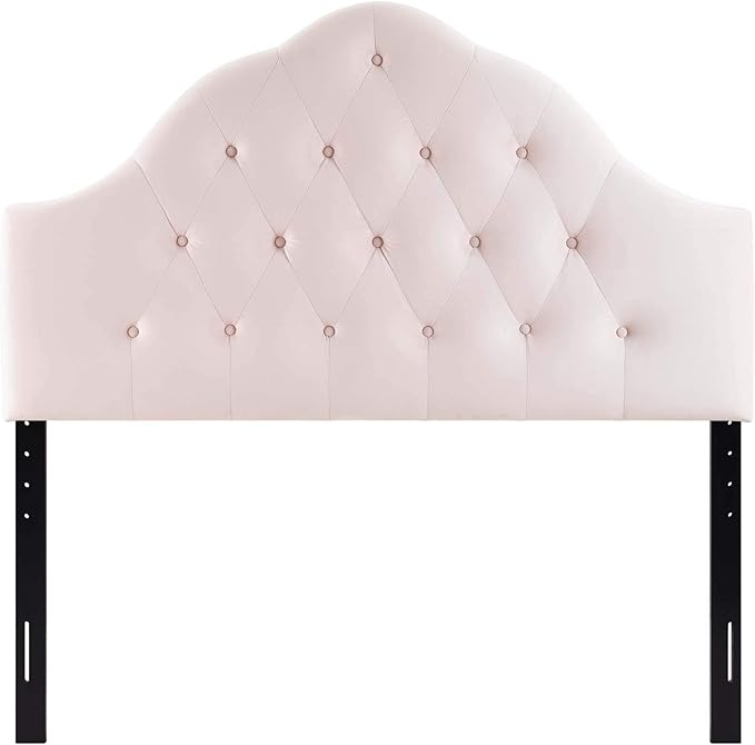 Modway Sovereign Full Diamond Tufted Performance Velvet Headboard, Pink